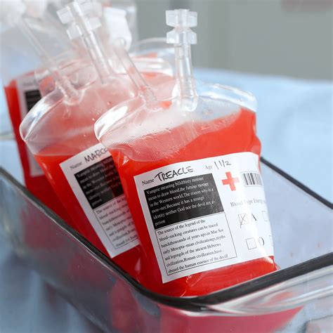 how to make a fake iv blood bag|pankobunny blood bag drinks.